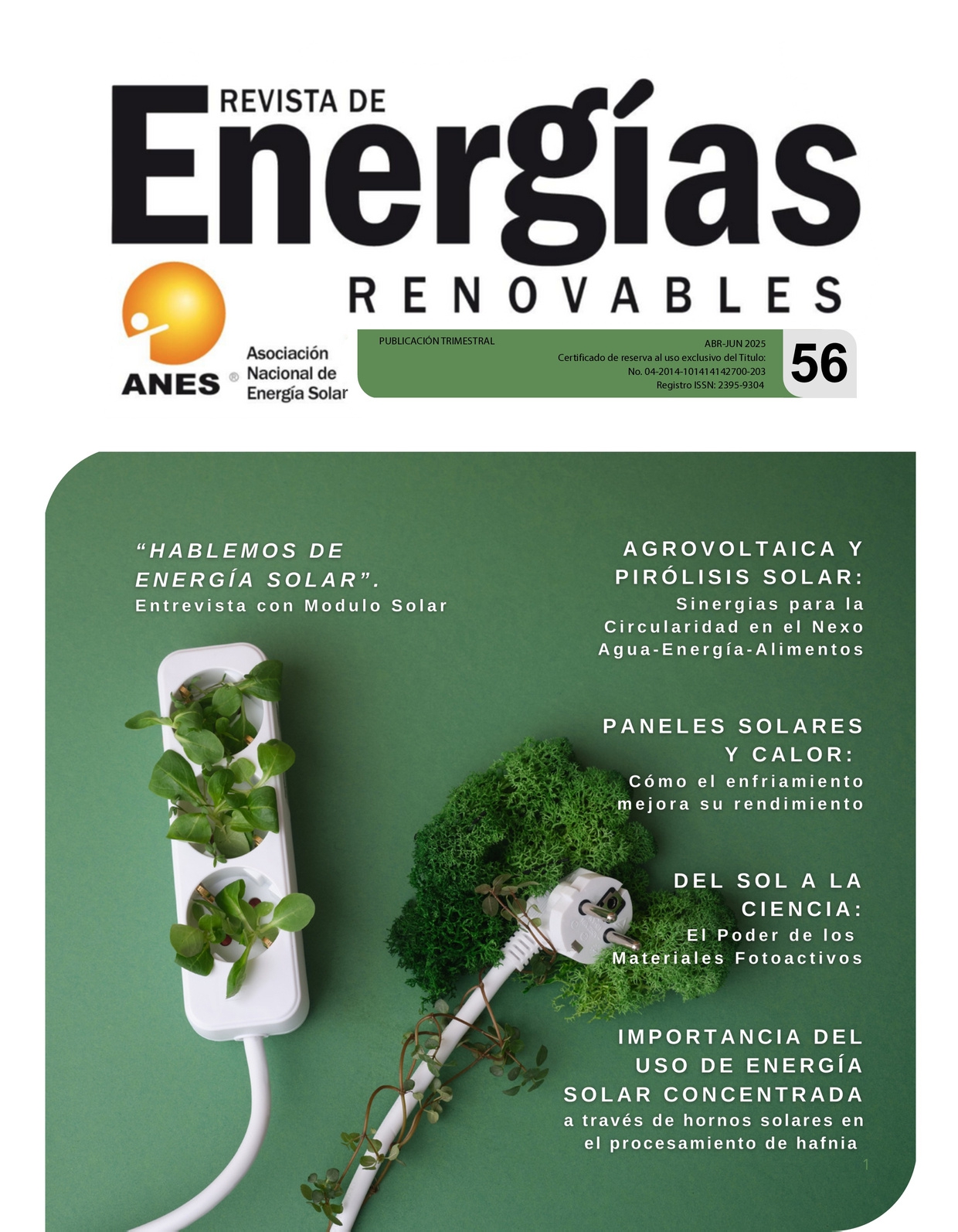 Ver Vol. 12 Núm. 56 (2025): Revista de Energías Renovables