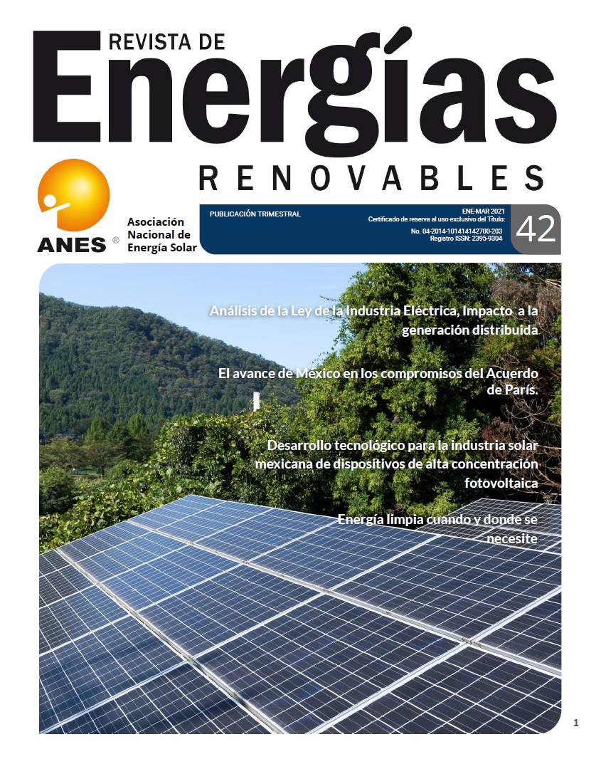 					Ver Vol. 7 Núm. 42 (2021): Revista Energía Renovables
				